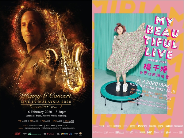 Kenny G, Miriam Yeung concerts in Malaysia to move to new dates