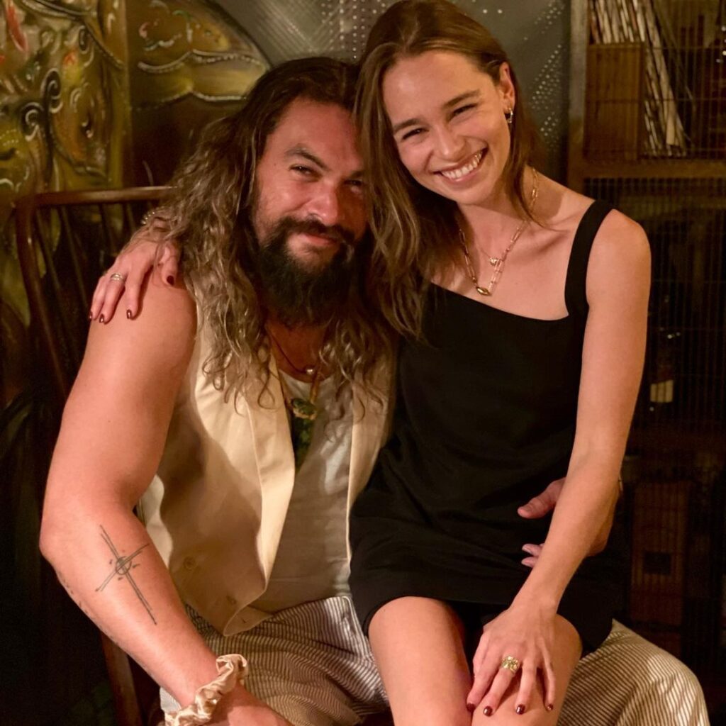 Emilia Clarke reunites with "GOT" co-star, Jason Momoa, celeb, Emilia Clarke, game of thrones, jason momoa, news, tv series, theHive.Asia