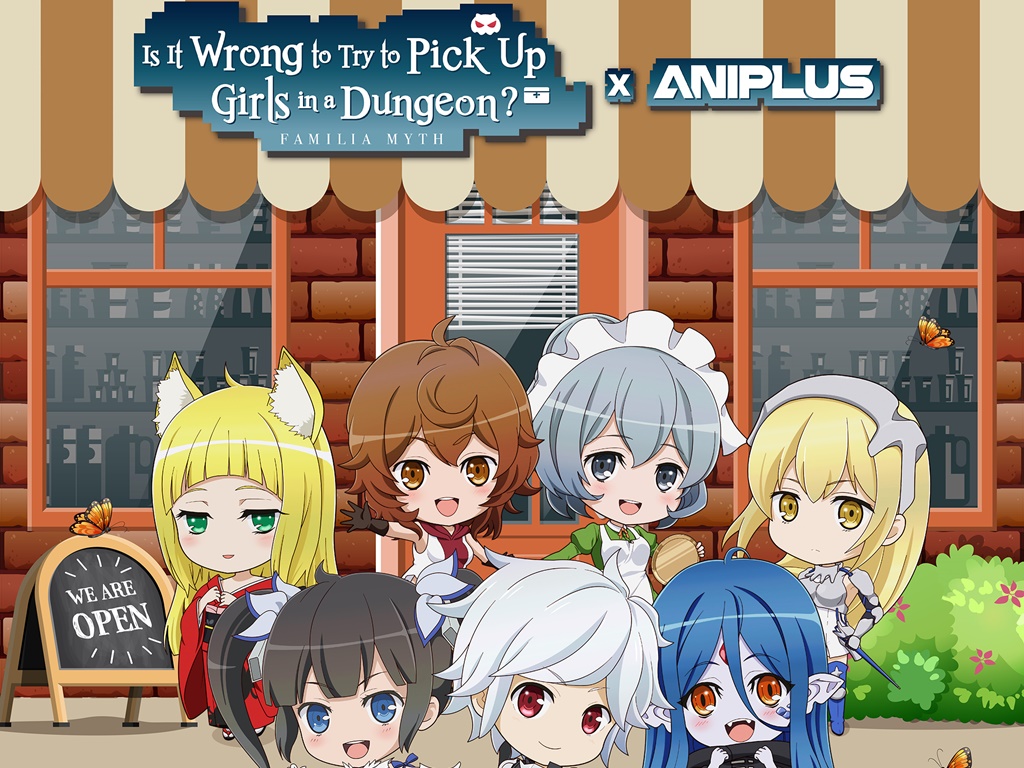 ANIPLUS Cafe announces DANMACHI X ANIPLUS