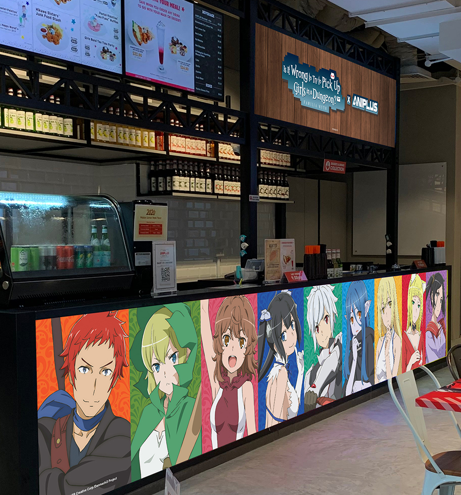 ANIPLUS Cafe announces DANMACHI X ANIPLUS, ANIPLUS, aniplus cafe, DANMACHI X ANIPLUS, foodie, news, theHive.Asia