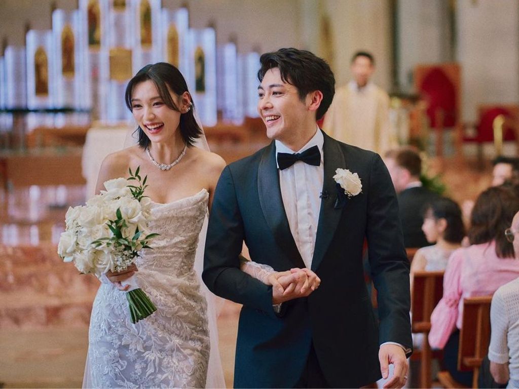 Louise Wong happy to finally walk down the aisle