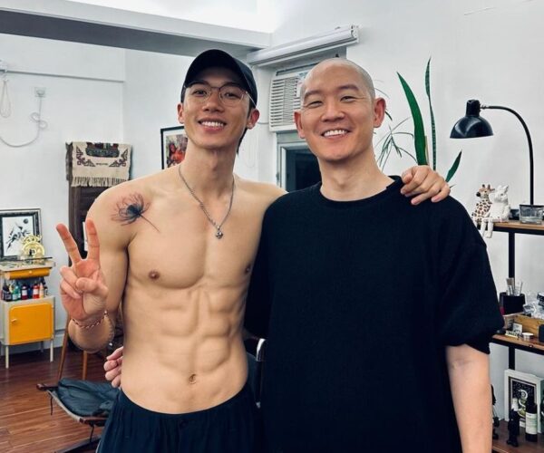 Stanley Yau shows off new lotus tattoo