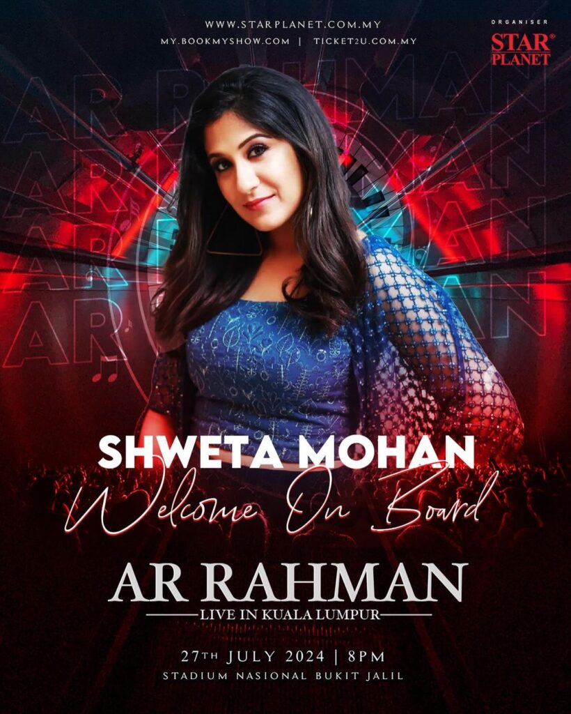 Renowned singers unveiled for upcoming AR Rahman concert in Malaysia, news, adk, ar rahman, celeb, mano, music, shakthisree gopalan, shweta mohan, srinivas, theHive.Asia