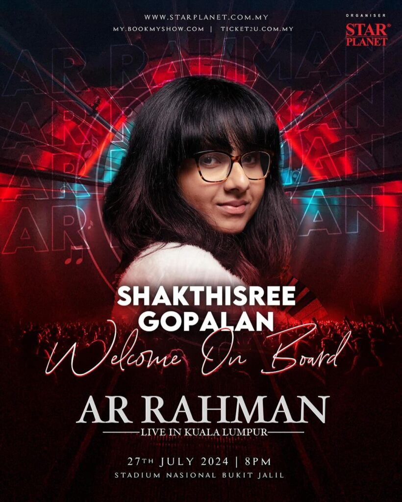 Renowned singers unveiled for upcoming AR Rahman concert in Malaysia, news, adk, ar rahman, celeb, mano, music, shakthisree gopalan, shweta mohan, srinivas, theHive.Asia