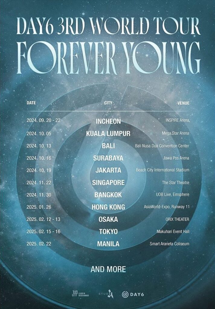 DAY6 to perform in Kuala Lumpur as part of “Forever Young” world tour, celeb, concert, day6, Dowoon, k-pop, music, news, Sungjin, Wonpil, Young K, theHive.Asia