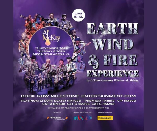 Have a “Boogie Wonderland” at the Earth, Wind & Fire Experience live on stage in Kuala Lumpur