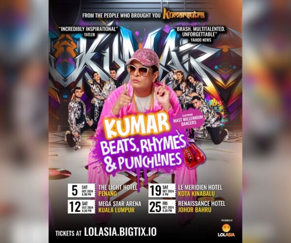 Kumar to tour four Malaysian states for “Beats, Rhymes & Punchlines”